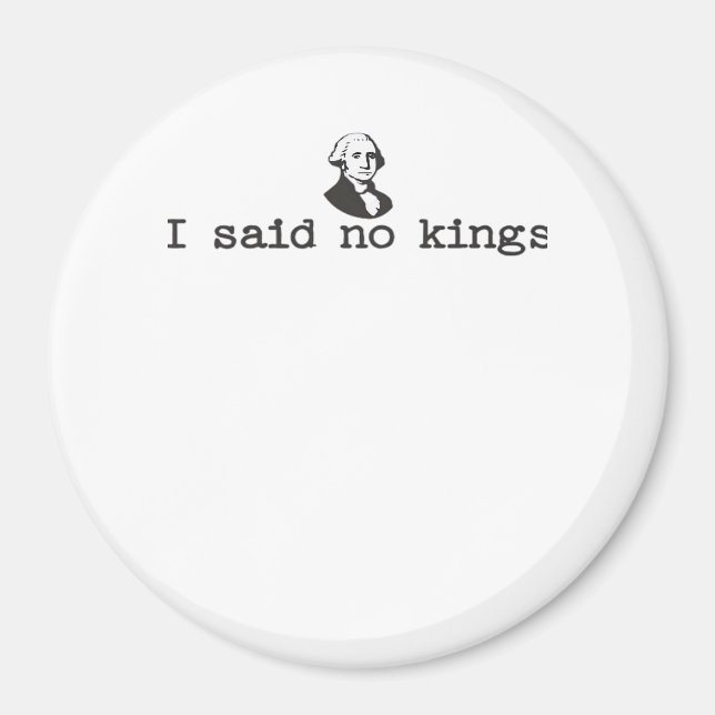 No Kings In America Bold Casual Magnet (Vorne)