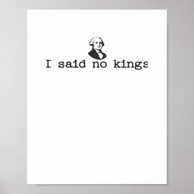 No Kings In America Bold Casual Poster (Vorne)