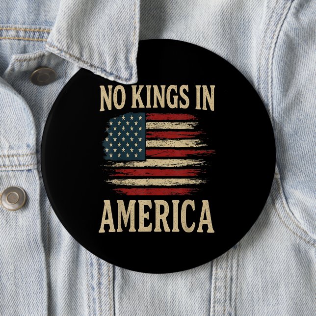 No Kings in America  Button (Beispiel)