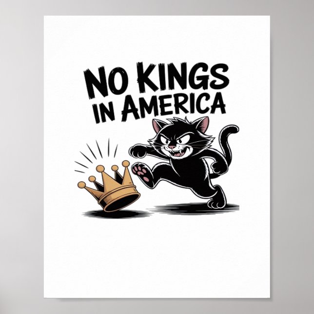 No Kings In America Classic Bold Casual Poster (Vorne)