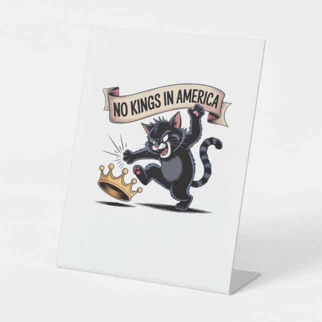 No Kings In America Classic Creative Style Sockelschild (Vorderseite)