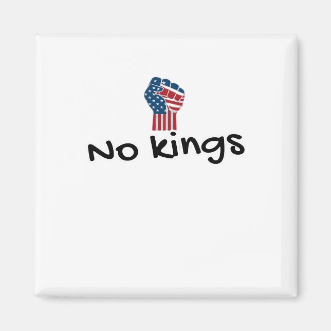 No Kings In America Classic Minimal Clean Magnet (Vorne)