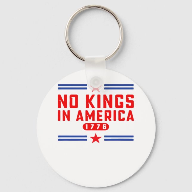 No Kings In America Classic Minimal Clean Schlüsselanhänger (Vorderseite)