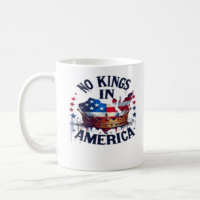 No Kings In America Classic Retro Cool Kaffeetasse (Links)