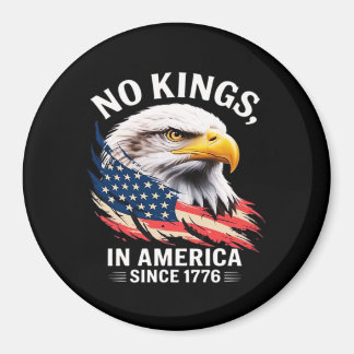 No Kings In America Classic Retro Graphic Design Magnet