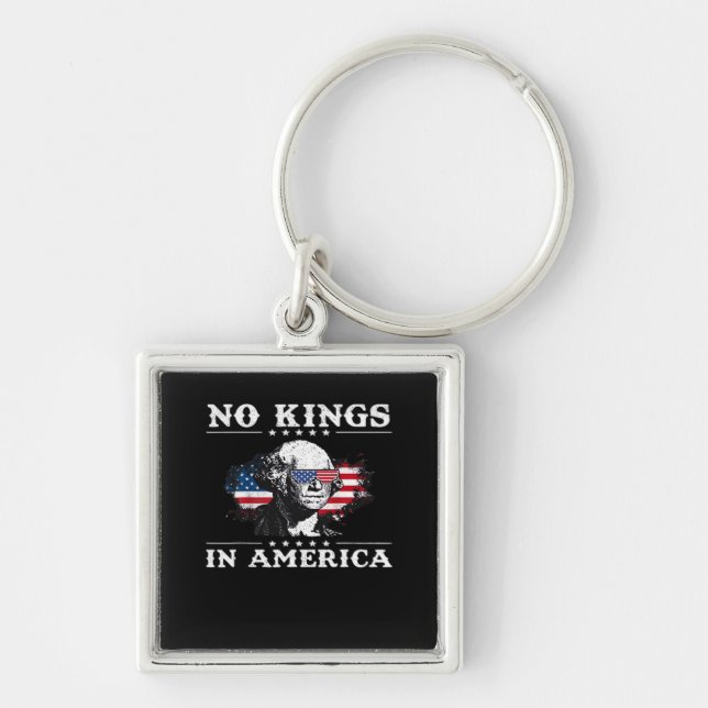 No Kings In America Doge Classic Funny Meme Schlüsselanhänger (Vorne)