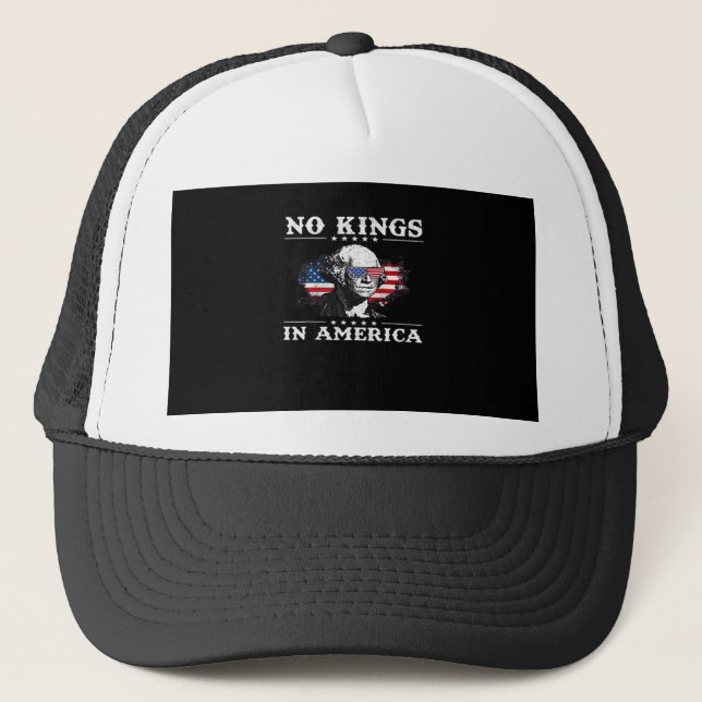 No Kings In America Doge Classic Funny Meme Truckerkappe (Vorderseite)