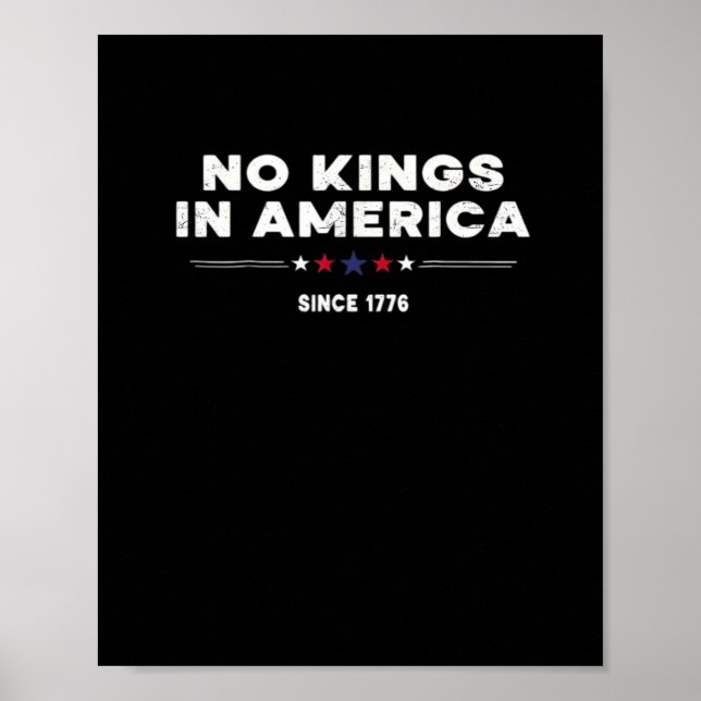 No Kings In America Doge Classic Trendy Graphic Poster (Vorne)