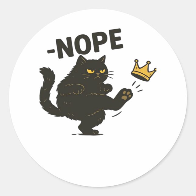 No Kings In America Essential Cool Unique Runder Aufkleber (Vorderseite)