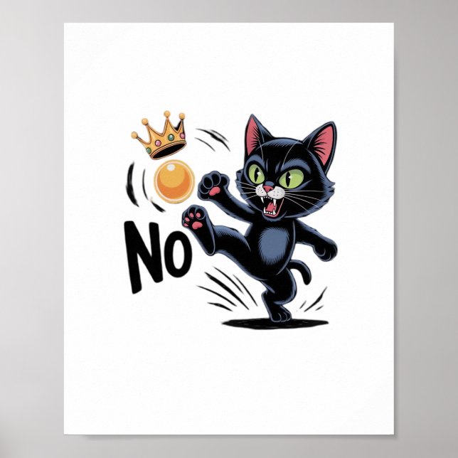 No Kings In America Essential Minimal Clean Poster (Vorne)