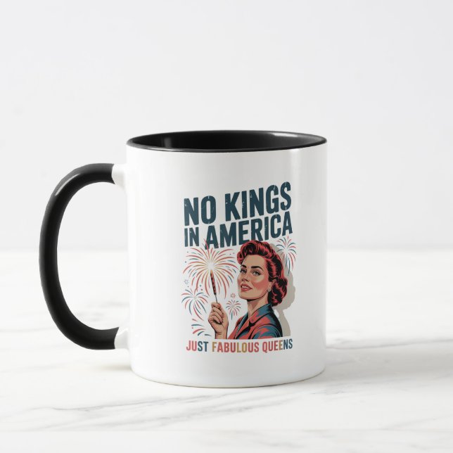 No Kings In America Fabulous Queens Pride 2025 Des Tasse (Links)