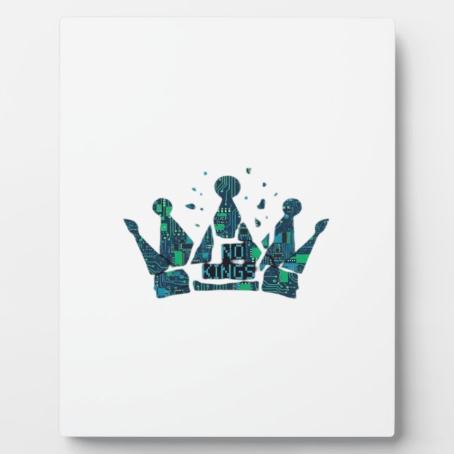 No Kings In America Freedom Aesthetic Fotoplatte (Vorderseite)