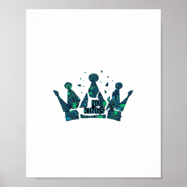 No Kings In America Freedom Aesthetic Poster (Vorne)