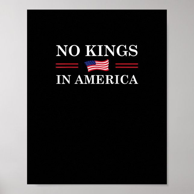 No Kings In America Freedom No King Lives American Poster (Vorne)