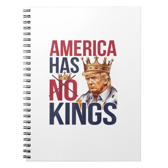 No Kings In America Funny America Has No King Poli Notizblock (Vorderseite)