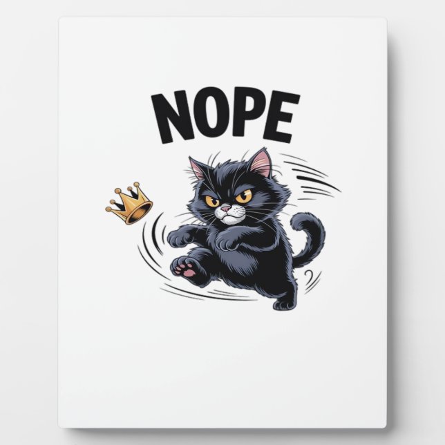 No Kings In America Funny Kicking Crown Classic Vi Fotoplatte (Vorderseite)