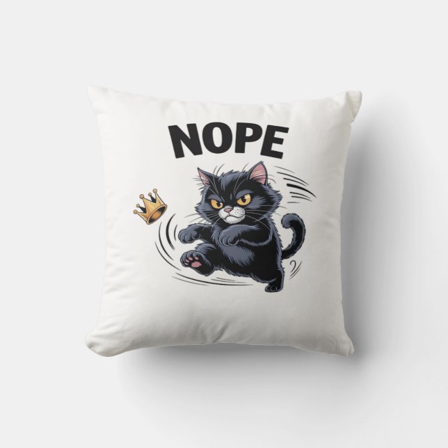 No Kings In America Funny Kicking Crown Classic Vi Kissen (Vorderseite)