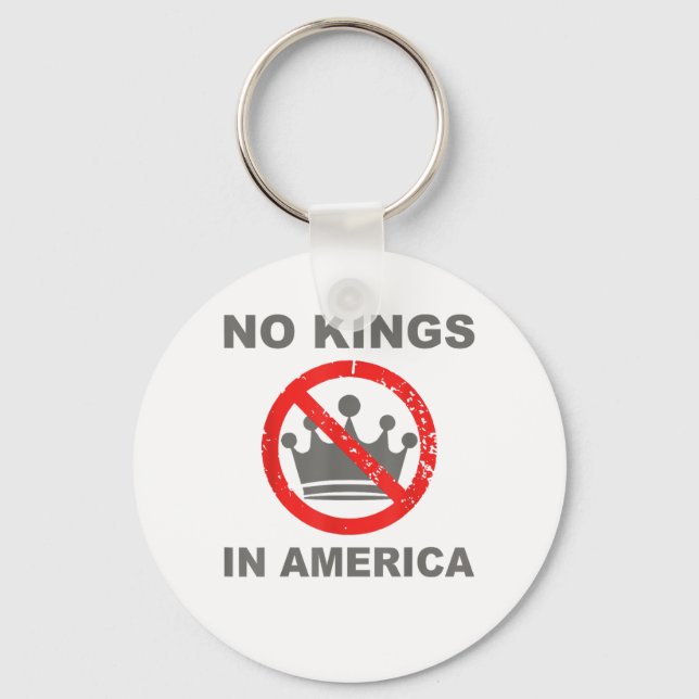 No Kings In America Patriotic Casual Schlüsselanhänger (Vorderseite)