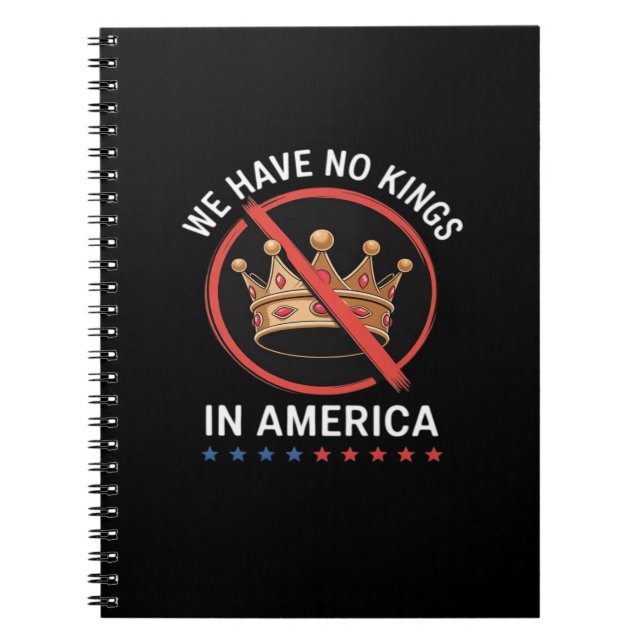 No Kings In America Retro Classic Notizblock (Vorderseite)