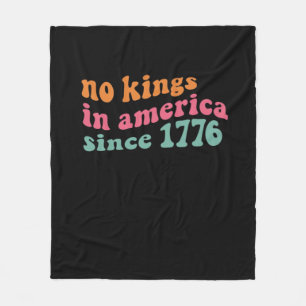 No Kings In America Seit 1776 Freedom Classic Fleecedecke