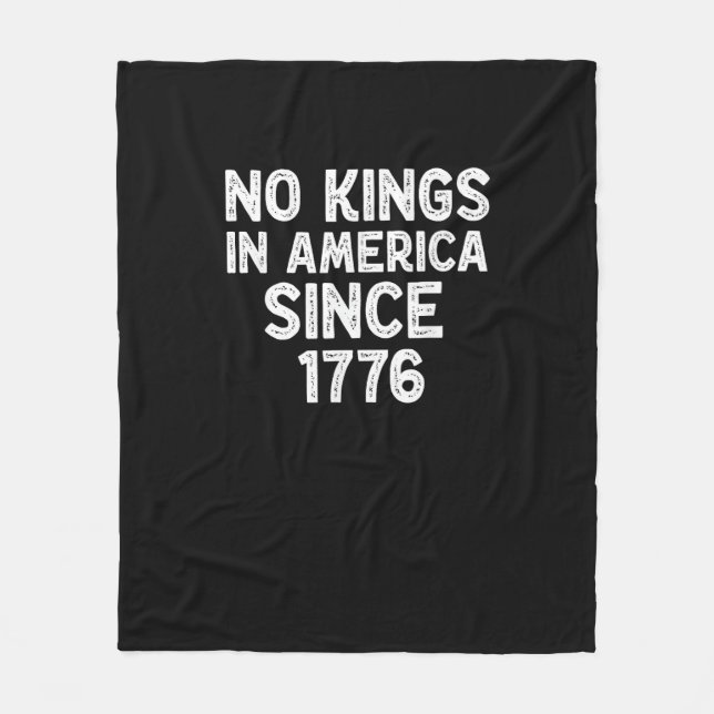 No Kings In America Since 1776 Democrats Patriotic Fleecedecke (Vorderseite)
