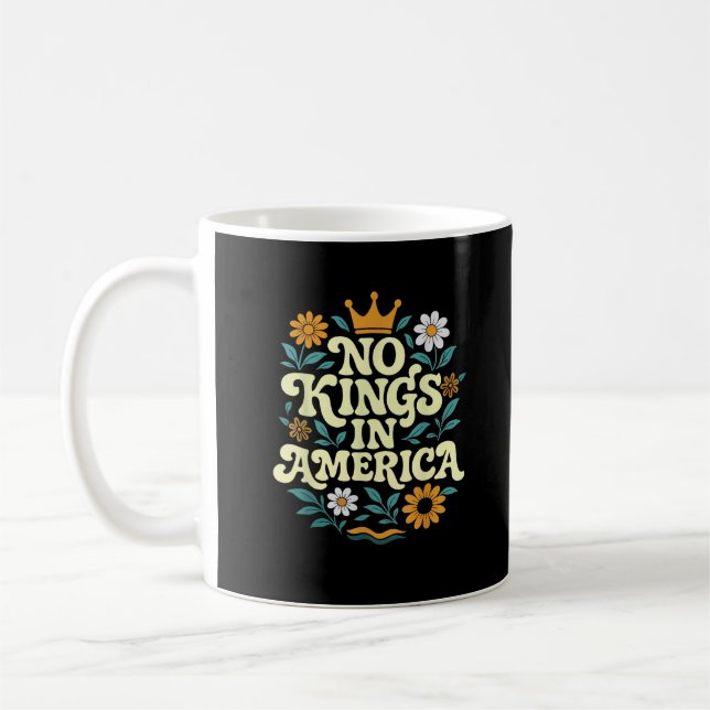 No Kings In America Since 1776 Freedom Classic Kaffeetasse (Links)