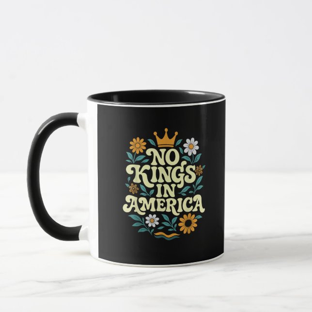 No Kings In America Since 1776 Freedom Classic Tasse (Links)