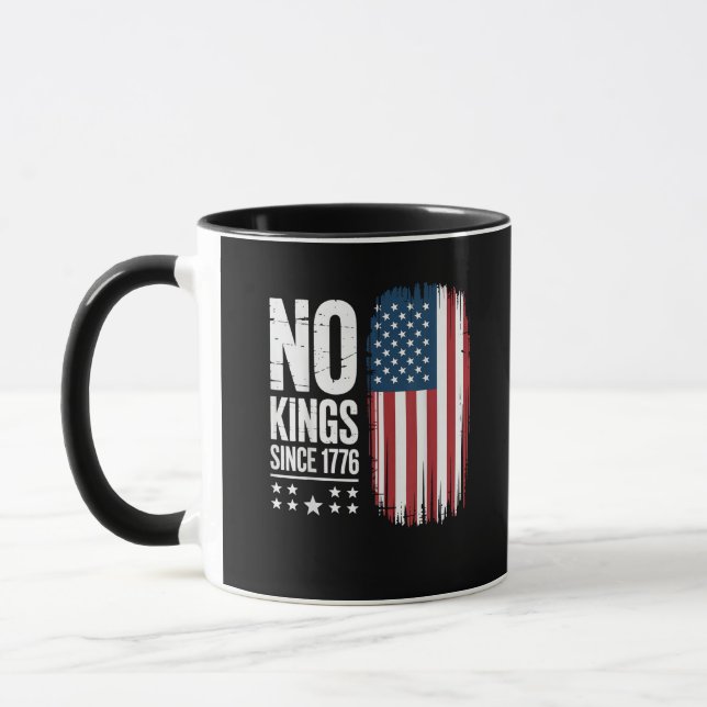 No Kings In America Since 1776 Freedom Spirit Look Tasse (Links)