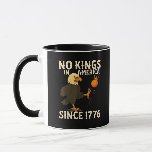 No Kings In America Since 1776 Funny Freedom Vibe Tasse (Links)