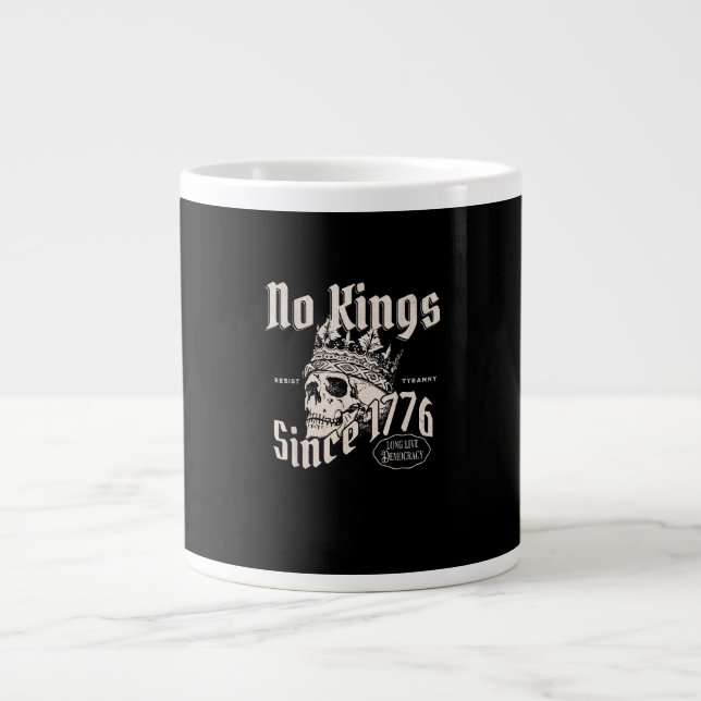 No Kings In America Since 1776 Patriotic Creative  Jumbo-Tasse (Vorderseite)
