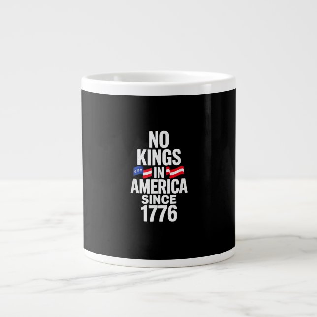 No Kings In America Since 1776 Simple Classic Jumbo-Tasse (Vorderseite)