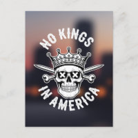 No Kings in America Skull and Schwerter Abstrakt C