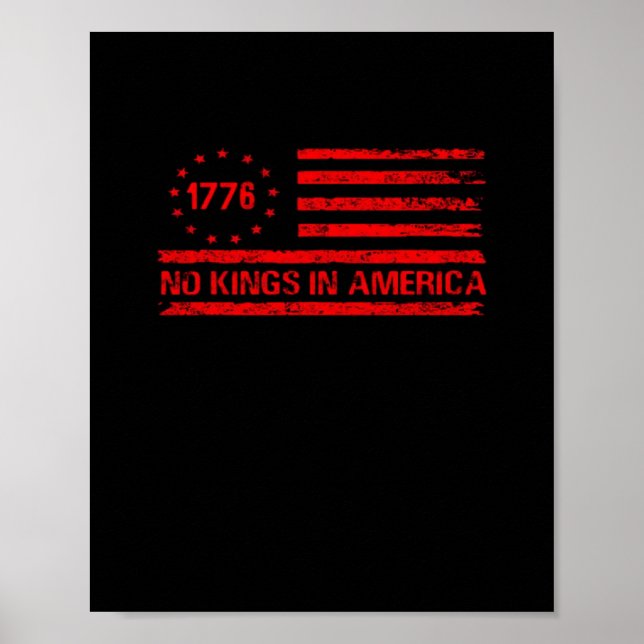 No Kings In America United States Independence Cla Poster (Vorne)