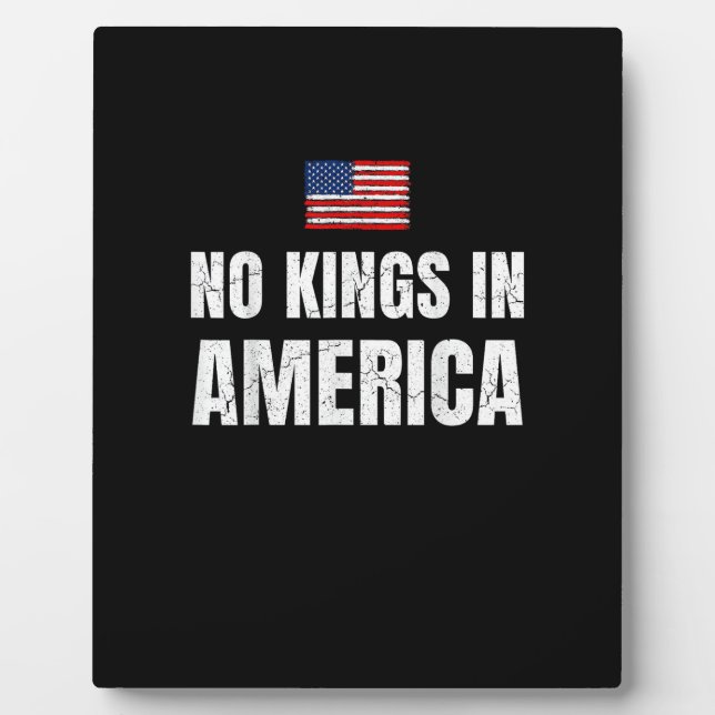 No Kings In America United States Independence Fre Fotoplatte (Vorderseite)