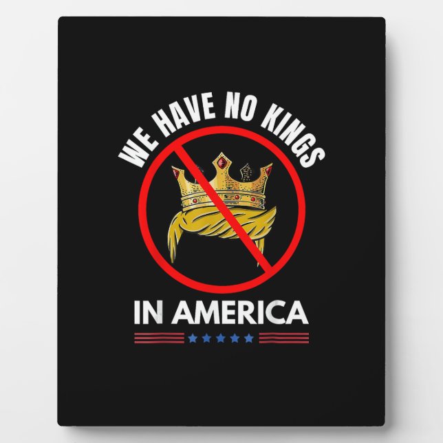 No Kings In America United States Independence Ret Fotoplatte (Vorderseite)