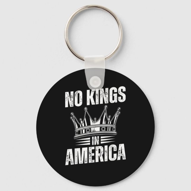 No Kings In America United States Independence Vin Schlüsselanhänger (Vorderseite)