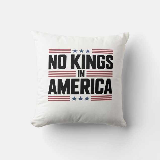 No Kings In America USA Creative Style Kissen (Vorderseite)