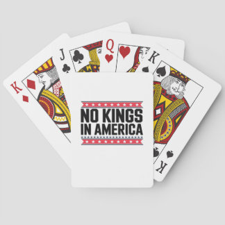 No Kings In America USA Minimal Clean Spielkarten