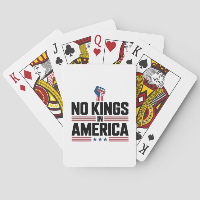 No Kings In America USA Retro Classic Spielkarten (Rückseite)