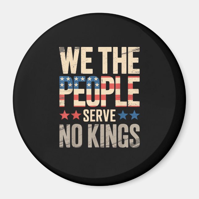 No Kings In America We The People Magnet (Vorne)