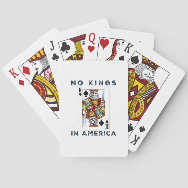 No Kings In America We The People Political Creati Spielkarten (Rückseite)