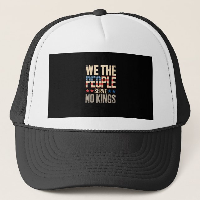 No Kings In America We The People Truckerkappe (Vorderseite)