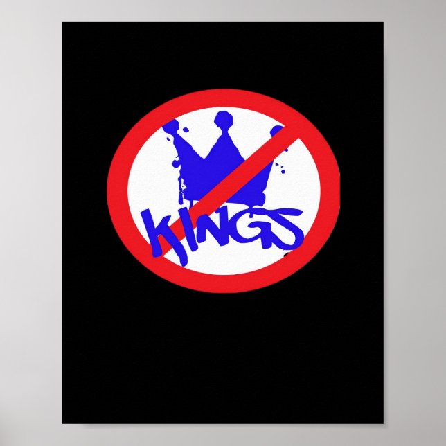 No Kings In The USA Classic Poster (Vorne)