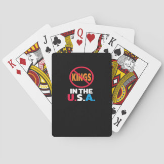 No Kings In The USA Spielkarten