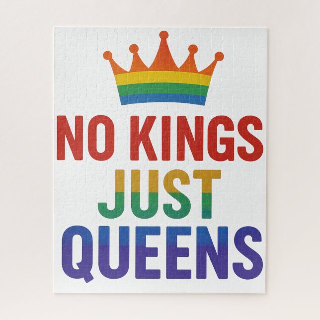 No Kings Just Queens Puzzle (Vertikal)