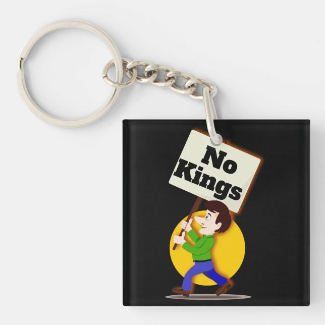 No Kings Keychain Schlüsselanhänger (Vorderseite)