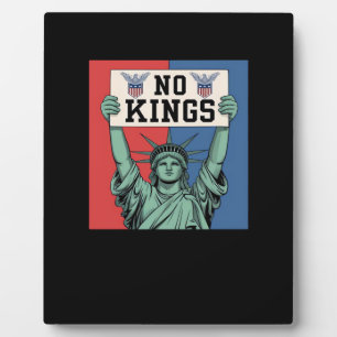 No Kings Klassischer Patriotischer Stil Fotoplatte