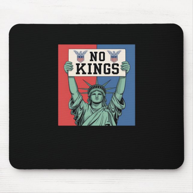 No Kings Klassischer Patriotischer Stil Mousepad (Vorne)