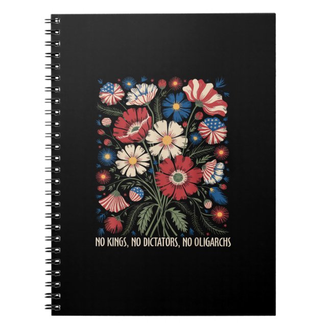 No Kings No Dictators No Oligarchs In America Funn Notizblock (Vorderseite)
