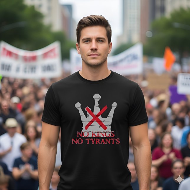 No Kings No Tyrants Freedom & Liberty Statement T-Shirt (Von Creator hochgeladen)